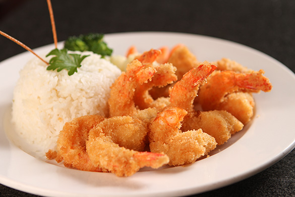 Camarones con arroz